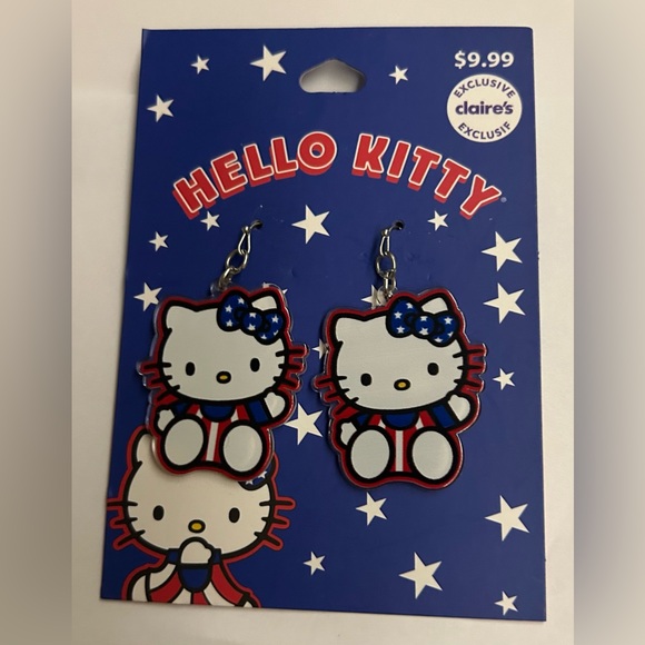 New Hello Kitty Pierced Earrings Sanrio Claire's - Picture 12 of 12